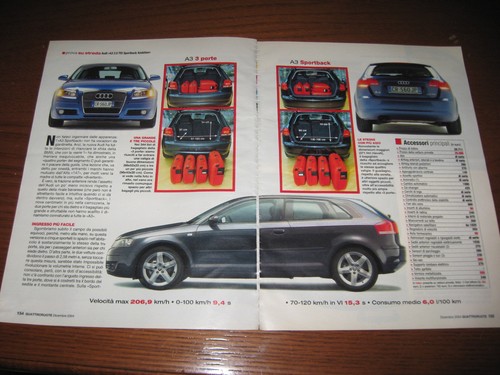 Prova audi 0 tdi - a3, 2.0